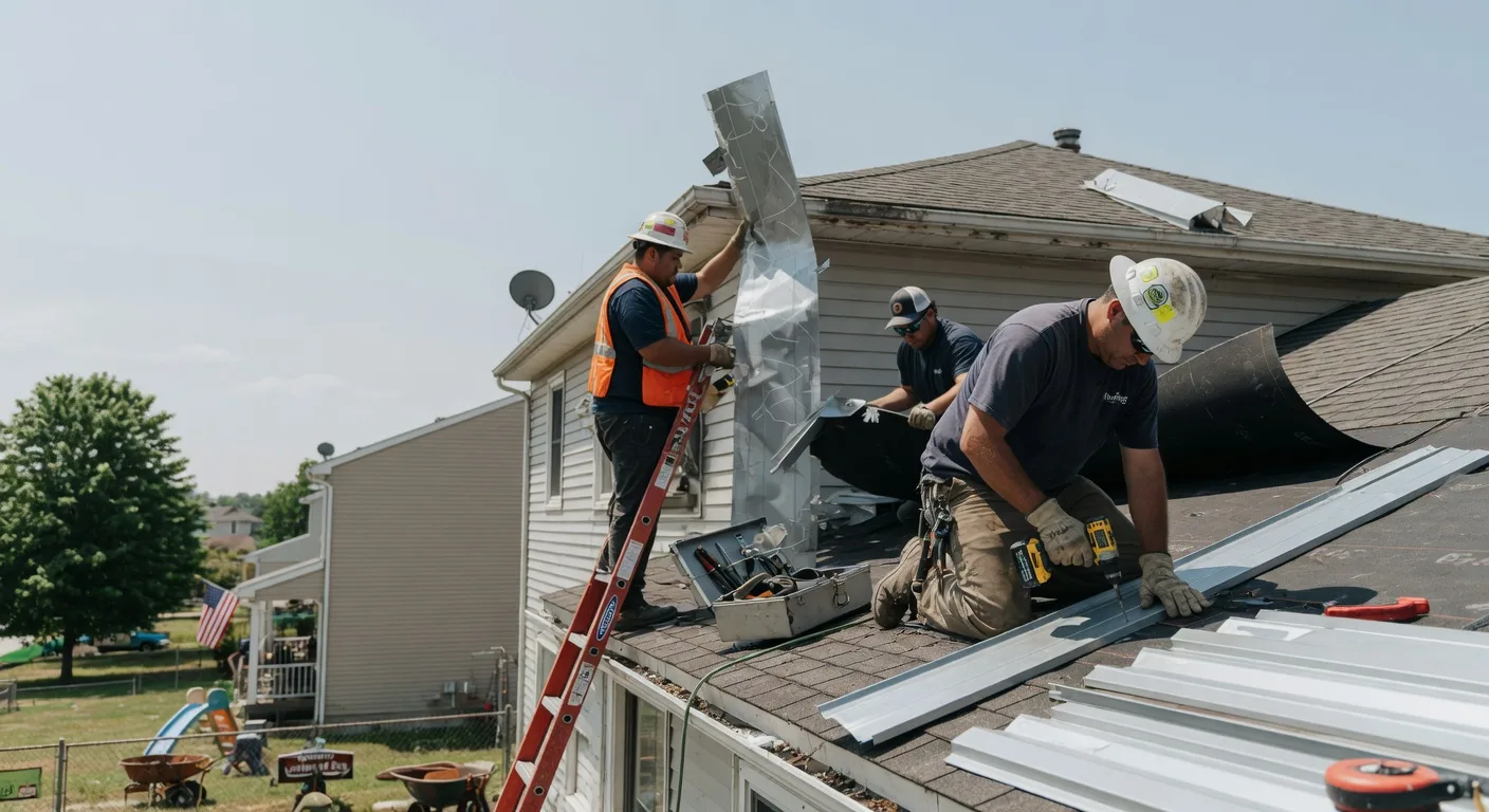 Storm Damage Metal Roof Repair in Smethport, PA